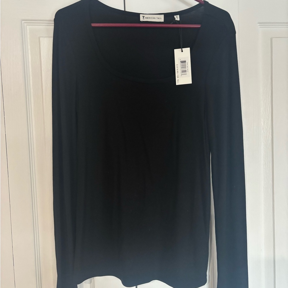 American Tall Black Long Sleeve Top